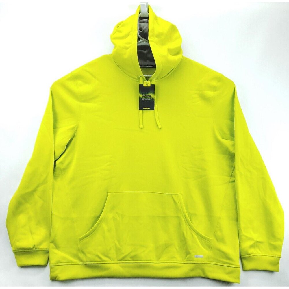 NEW Tek Gear Hoodie Mens 2XL Yellow Performance Training Running